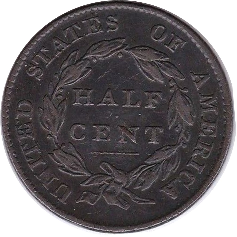 1826-Classic-Half-Cent---Cohen-1